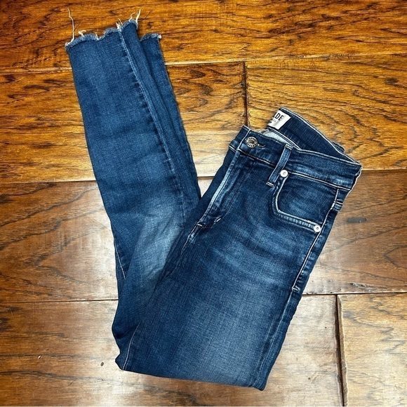 Agolde Sophie High Rise Skinny Crop fray jeans - Picture 2 of 9